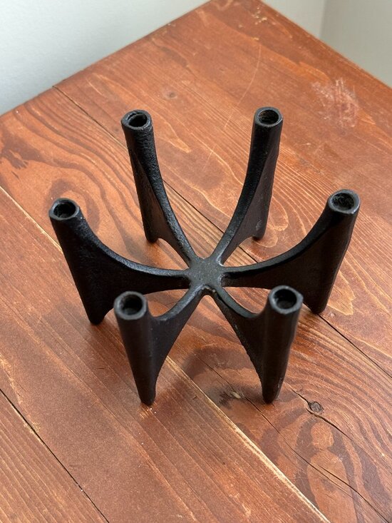 Dansk Other - Dansk Designs Denmark Vintage Cast Iron Fiesta Tiny Taper Candle Holder MCM